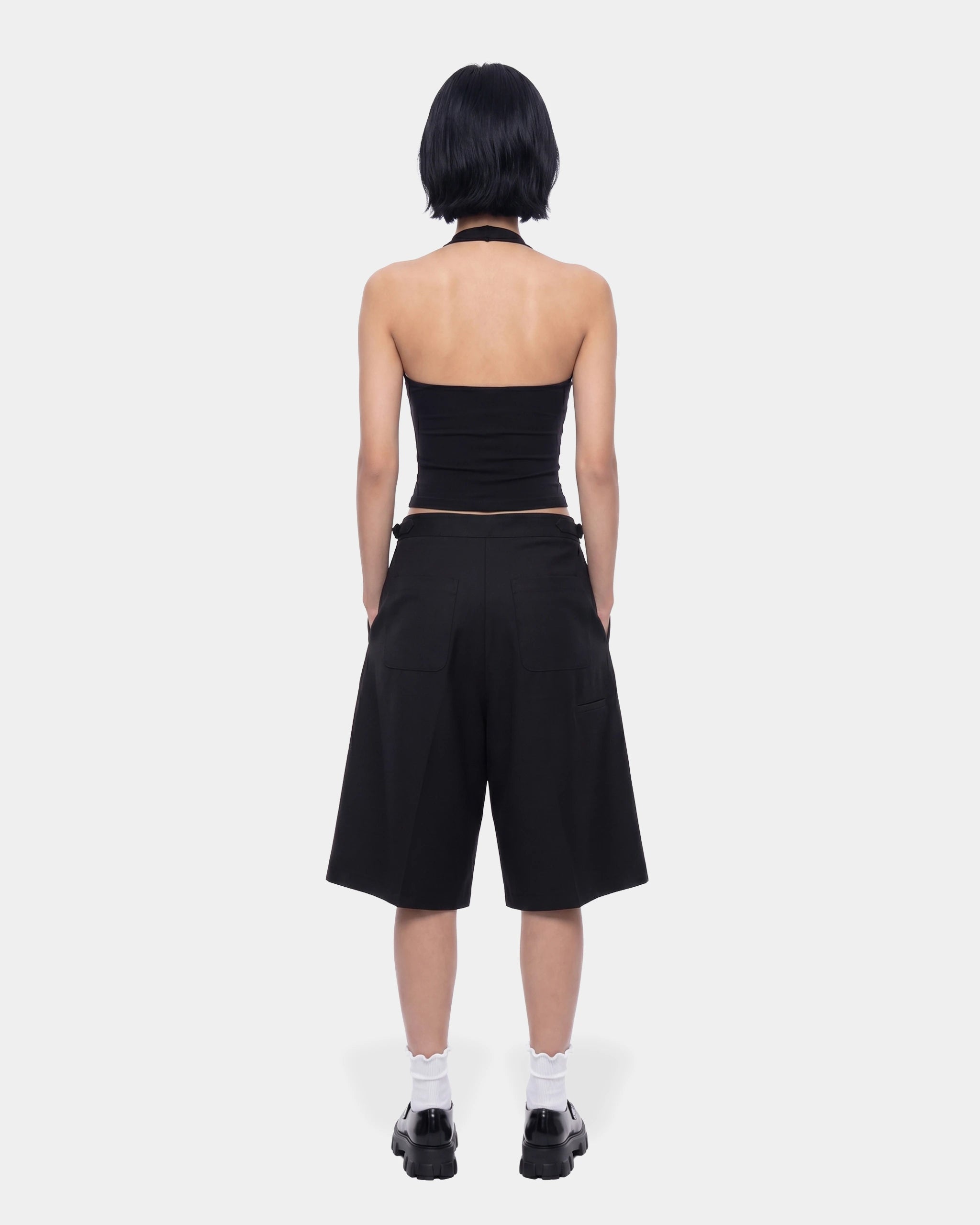 Pleated Trousser Baggy Short
