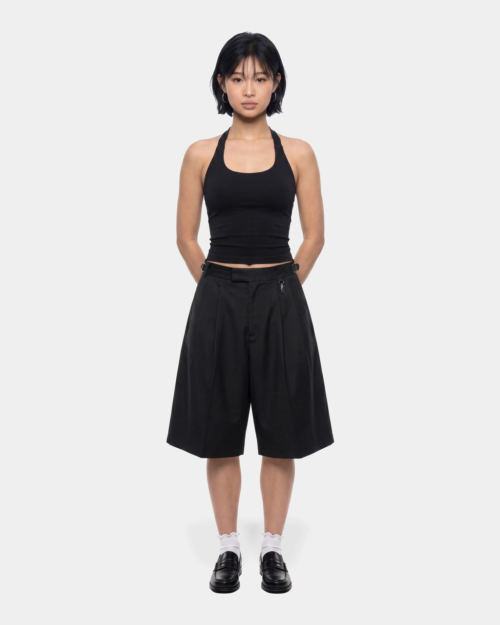 Pleated Trousser Baggy Short