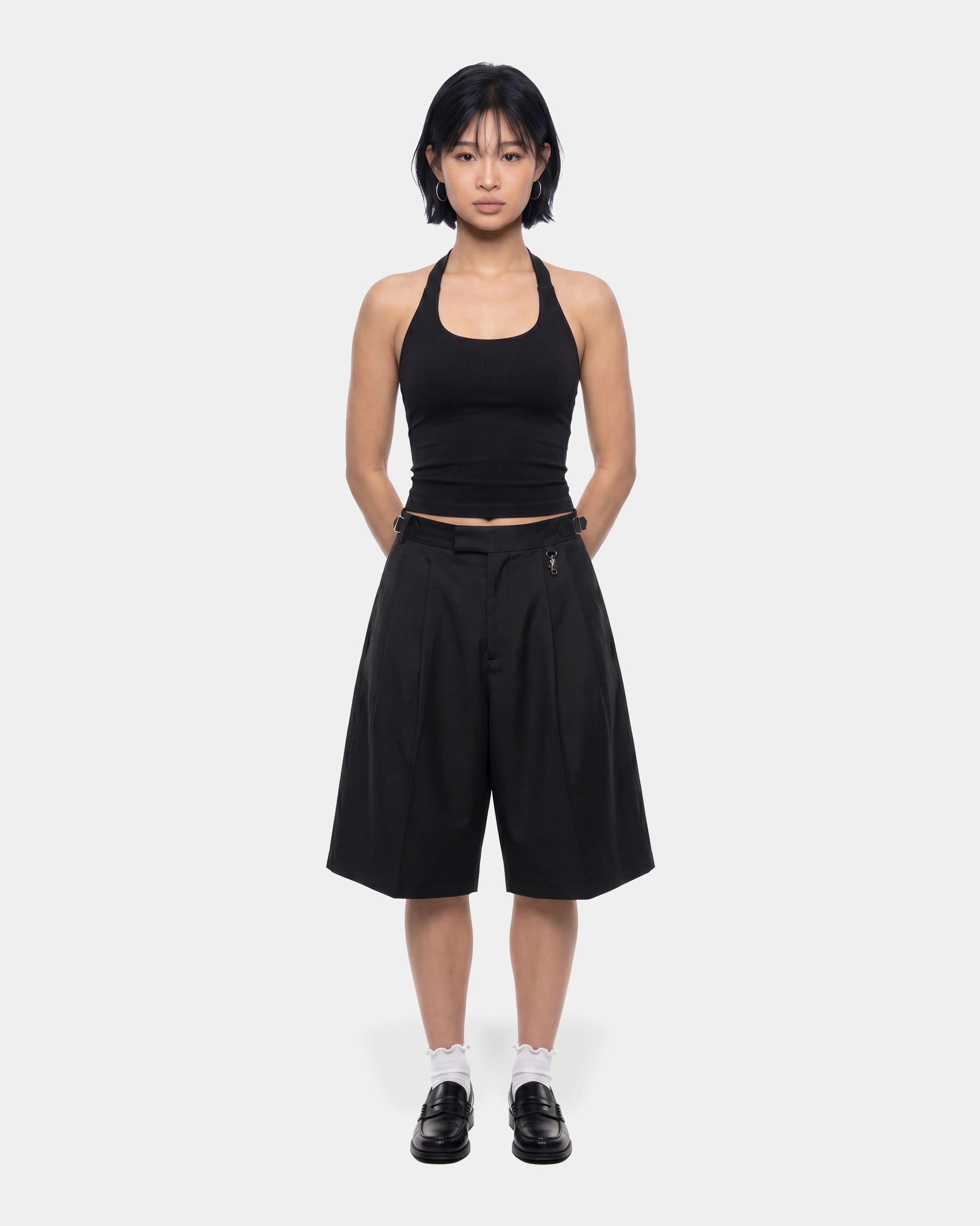 Pleated Trousser Baggy Short