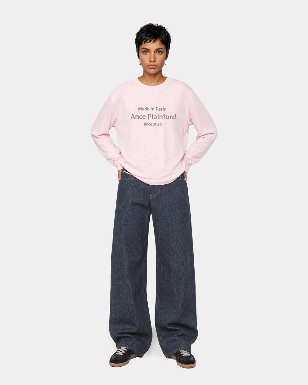 Pink Destroy Print Longsleeve