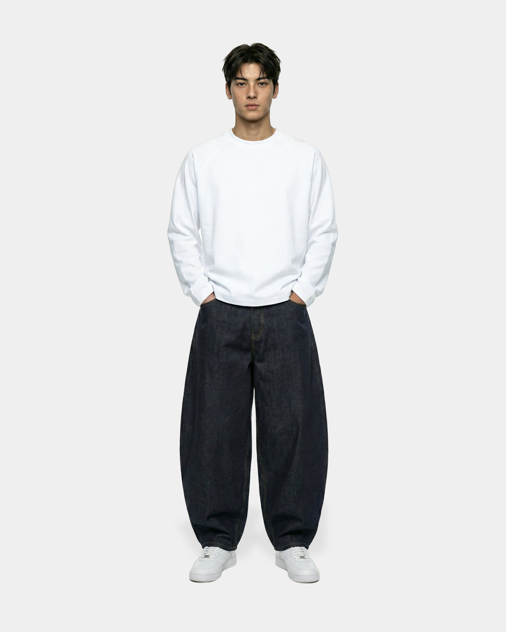 Boxy Oversized White Longsleeve