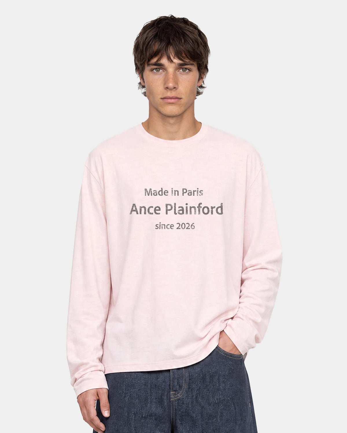 Pink Destroy Print Longsleeve