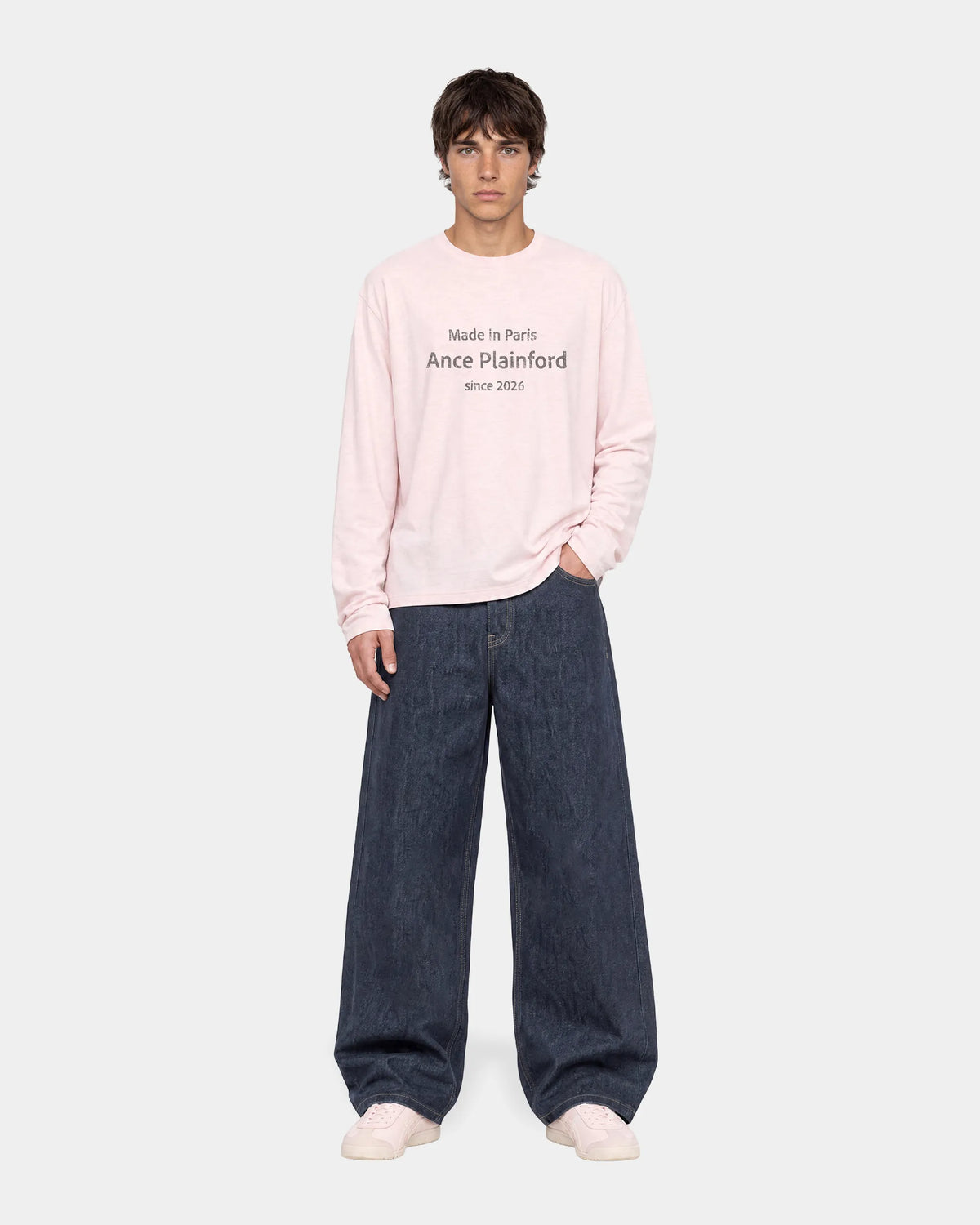 Pink Destroy Print Longsleeve