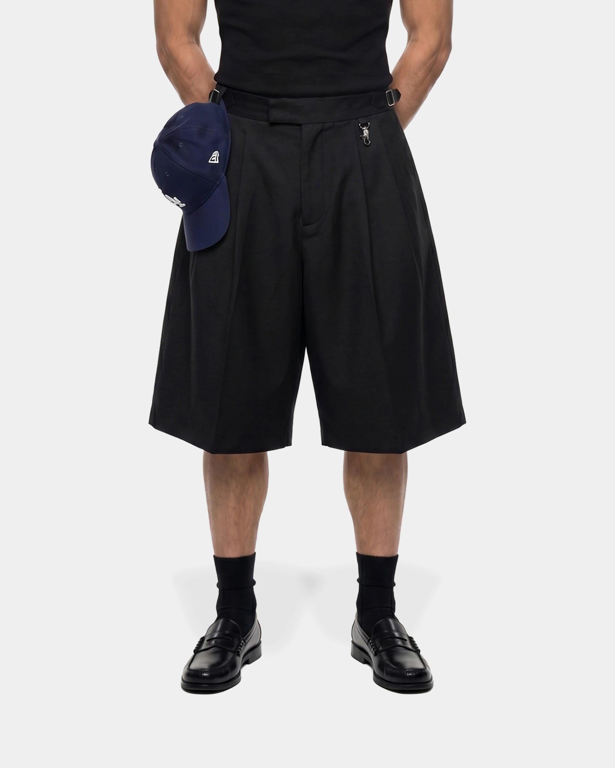 Pleated Trousser Baggy Short
