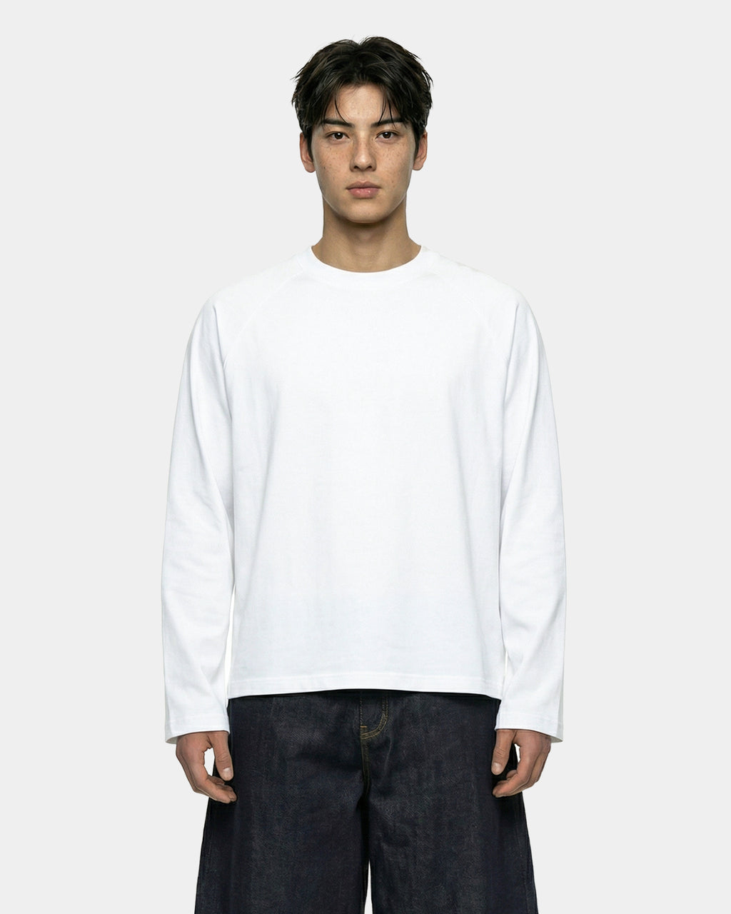 Boxy Oversized White Longsleeve
