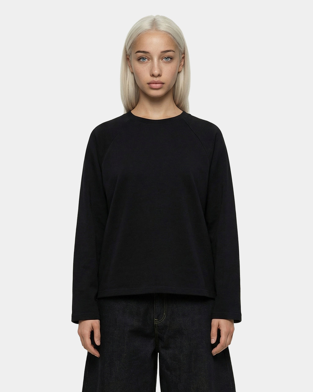 Boxy Oversized Black Longsleeve