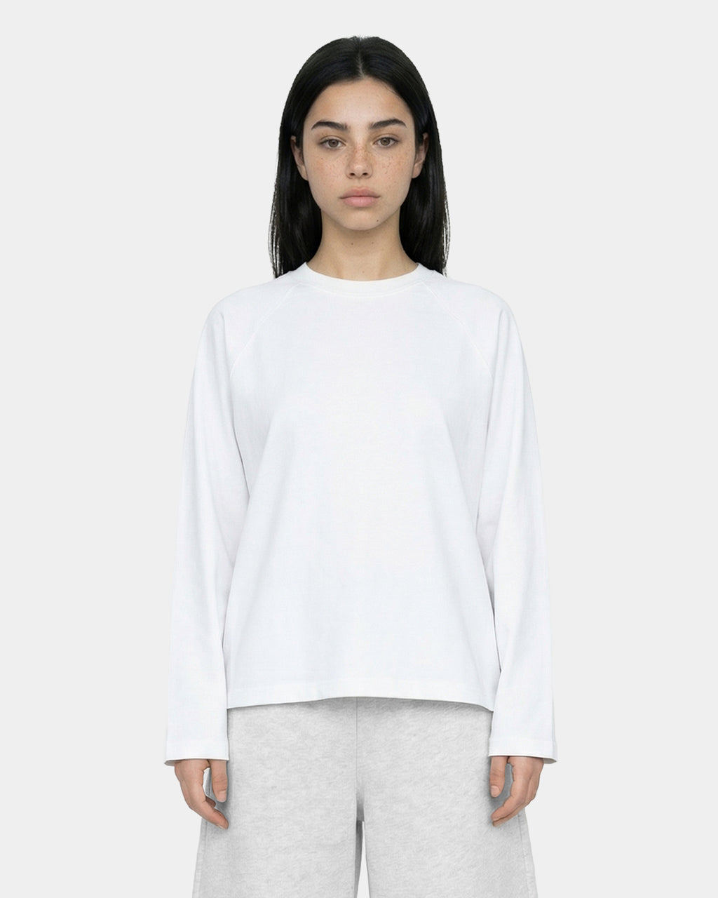 Boxy Oversized White Longsleeve