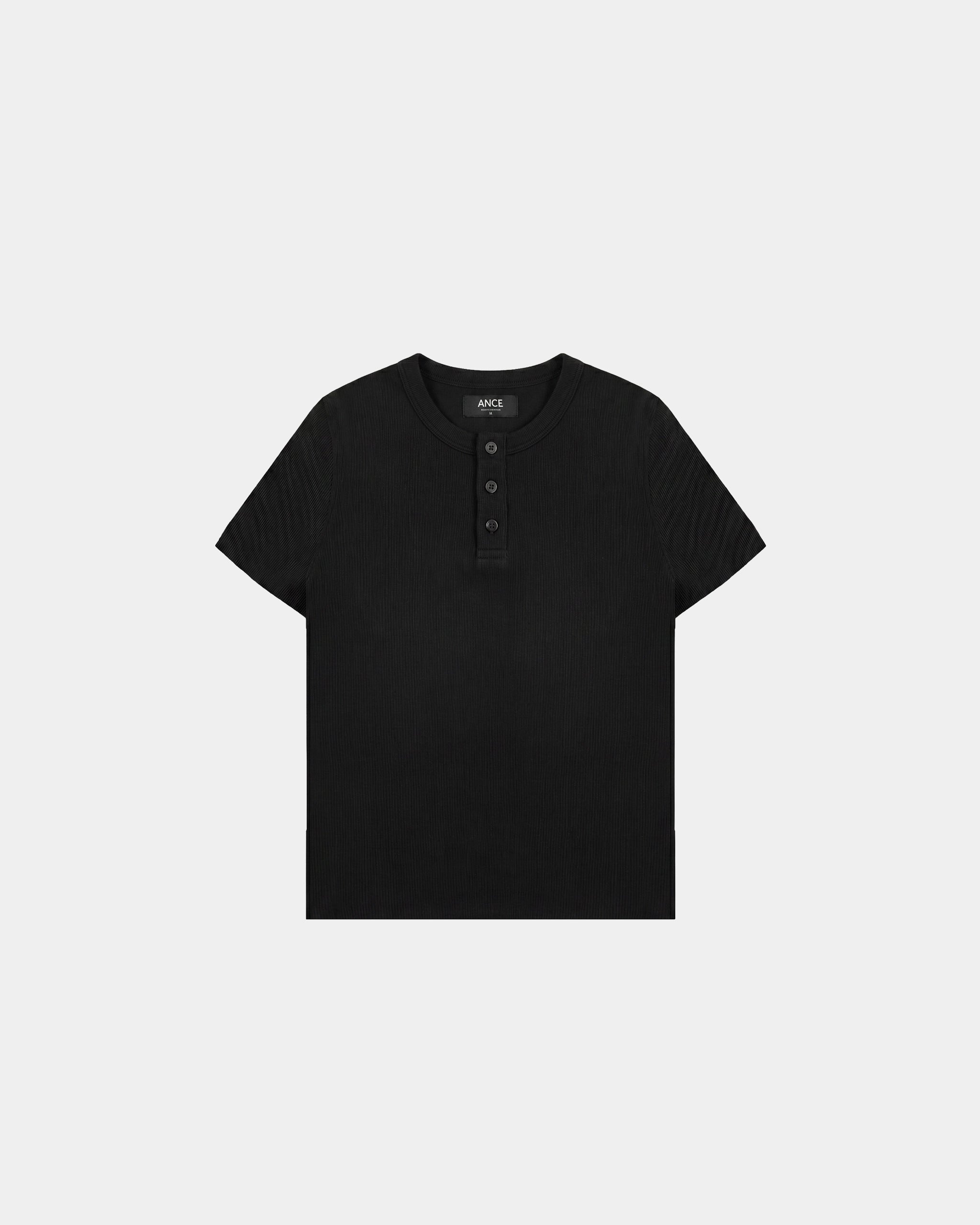 Black Henley T-shirt