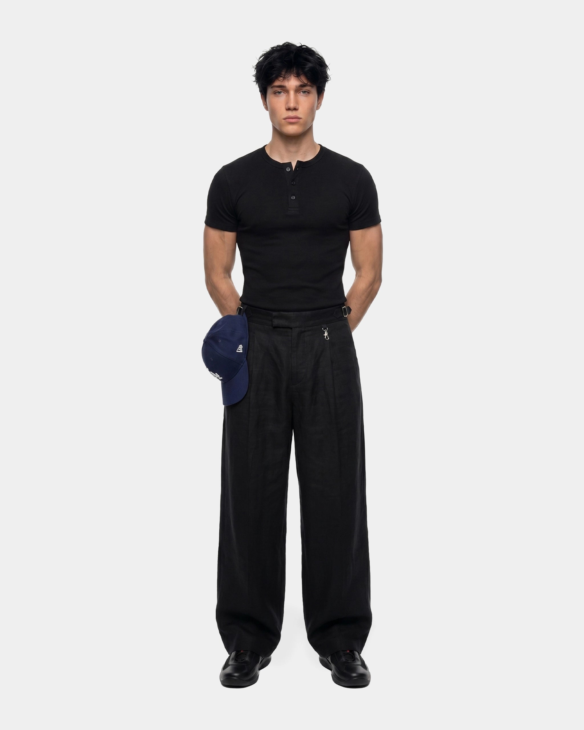 Black Henley T-shirt