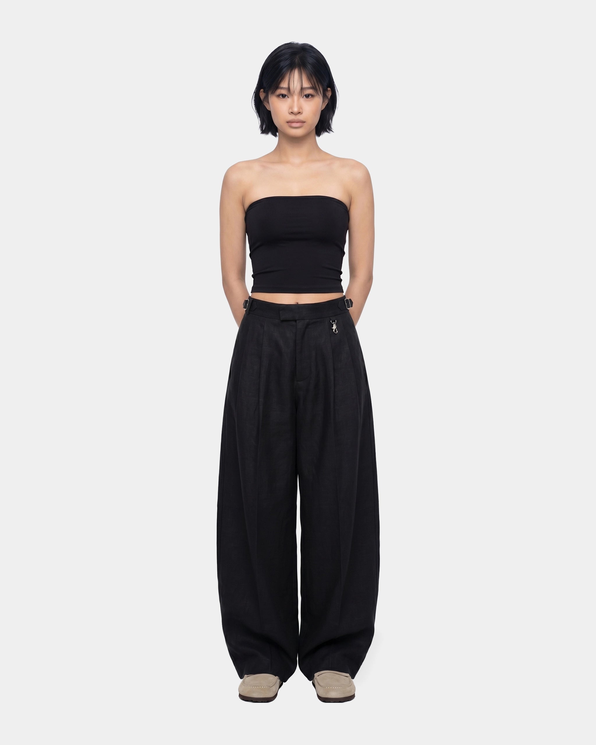Linen Baggy Trousser