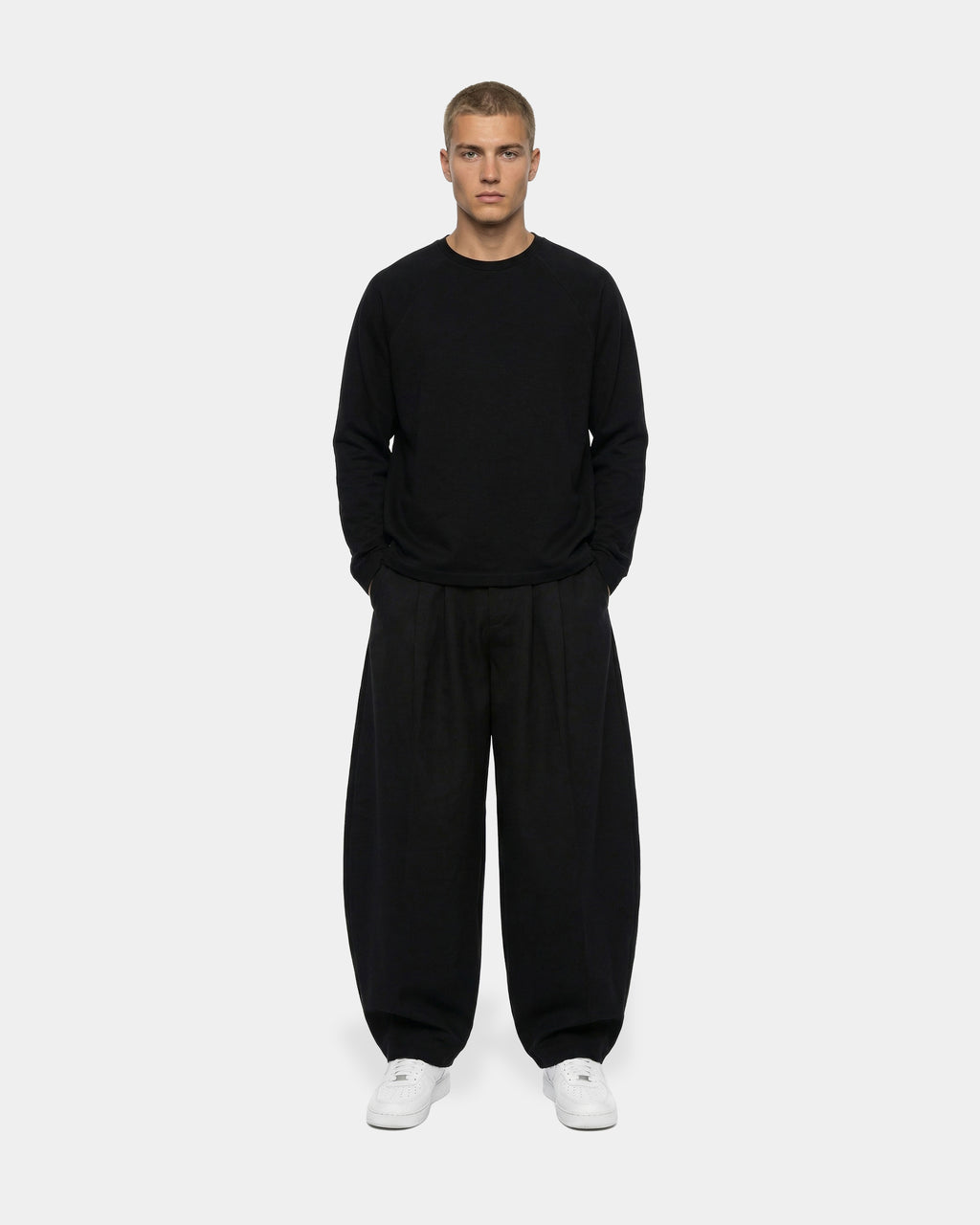 Boxy Oversized Black Longsleeve