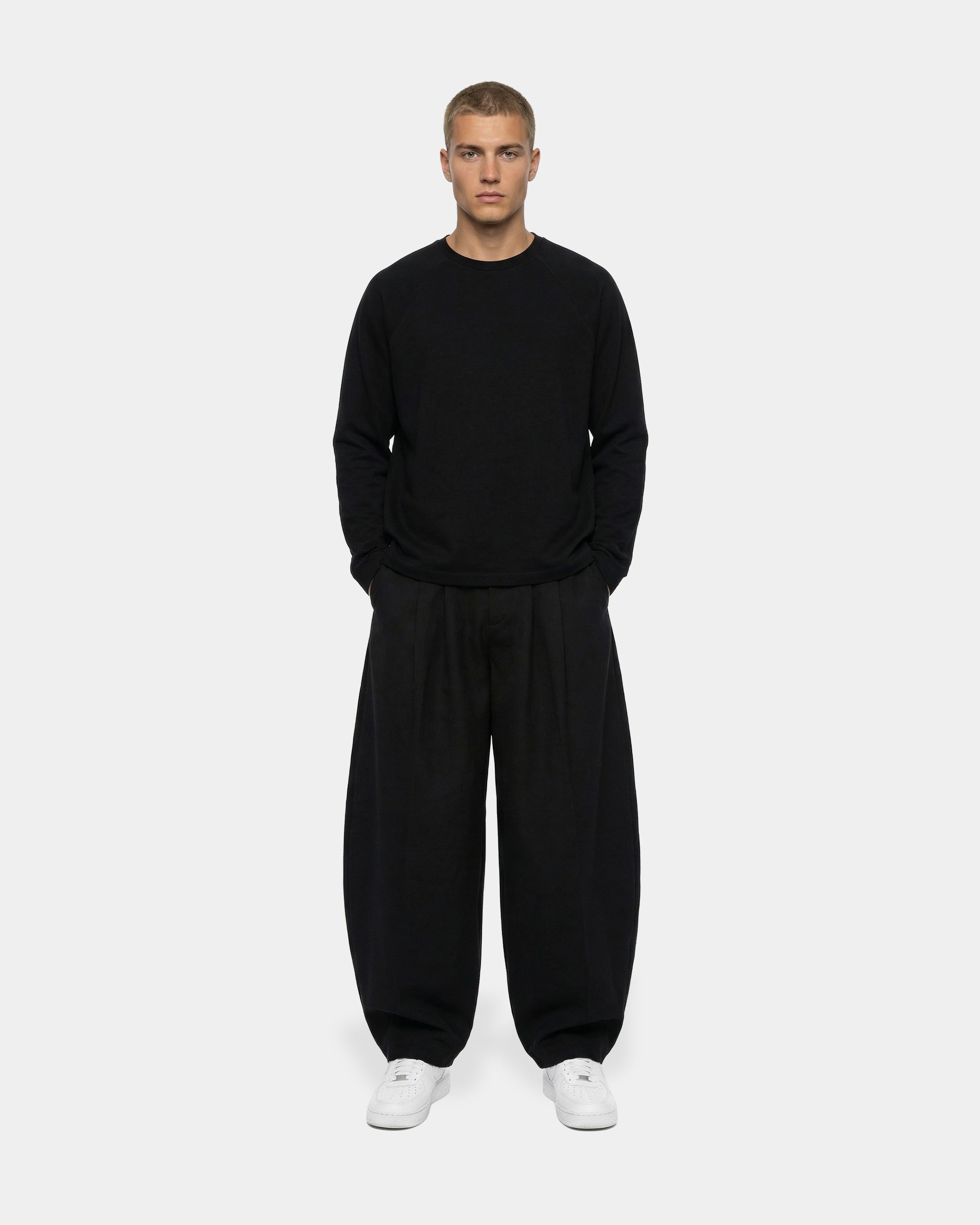 Boxy Oversized Black Longsleeve