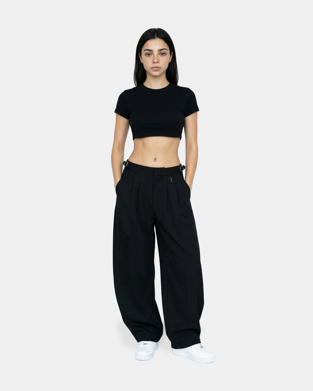 Classic Pleated Baggy Trousser
