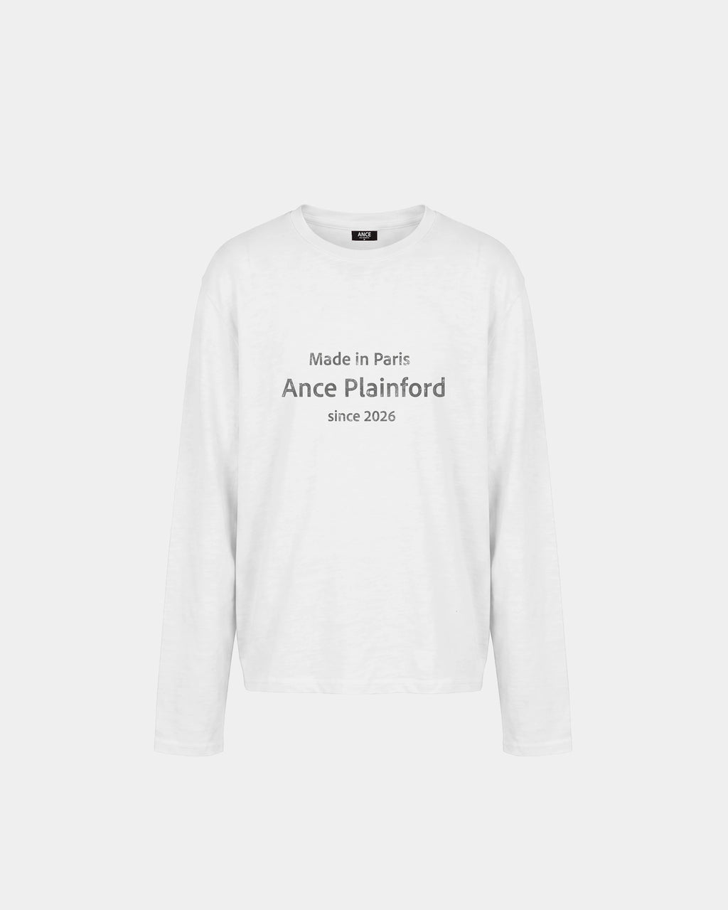 White Destroy Print Longsleeve