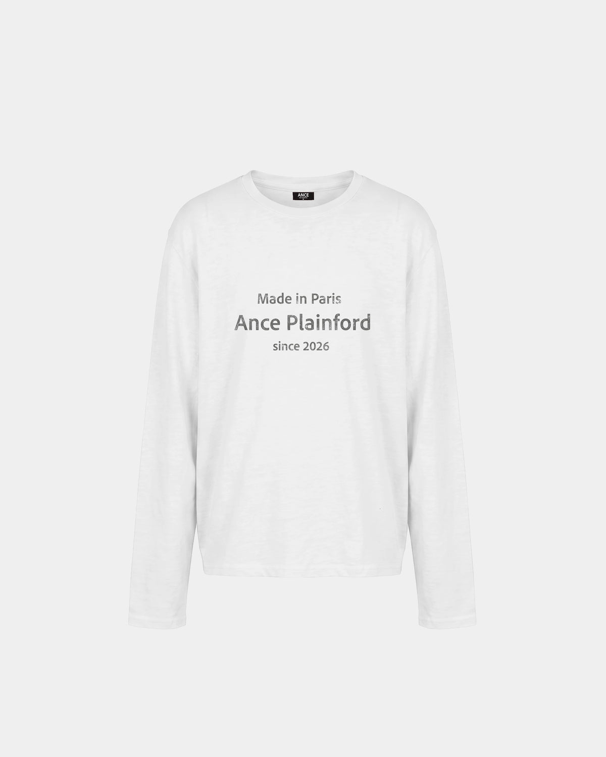 White Destroy Print Longsleeve