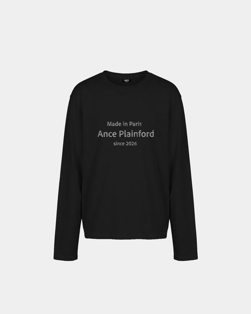Black Destroy Print Longsleeve