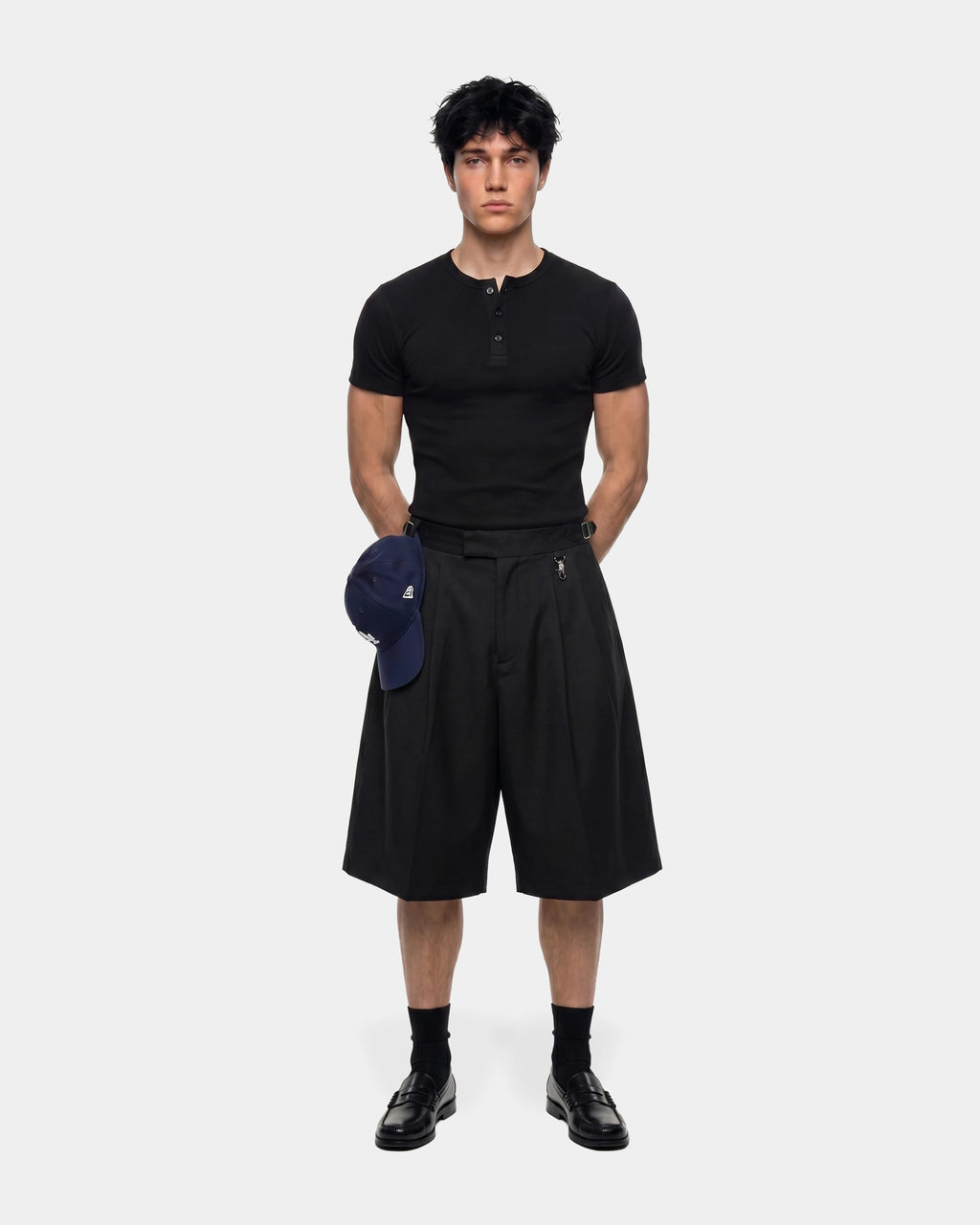 Pleated Trousser Baggy Short