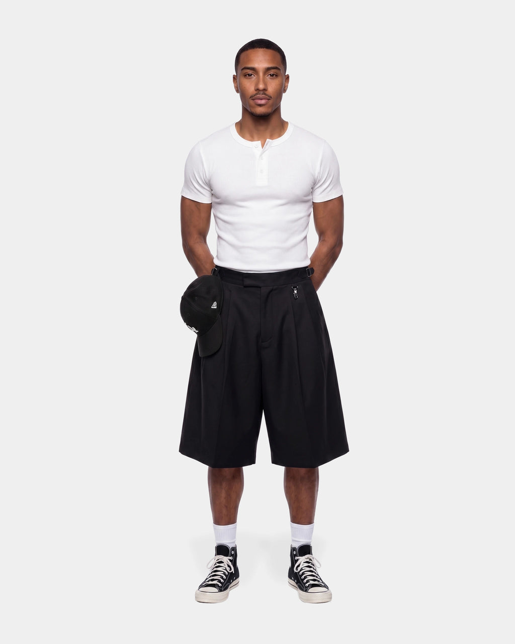 Pleated Trousser Baggy Short