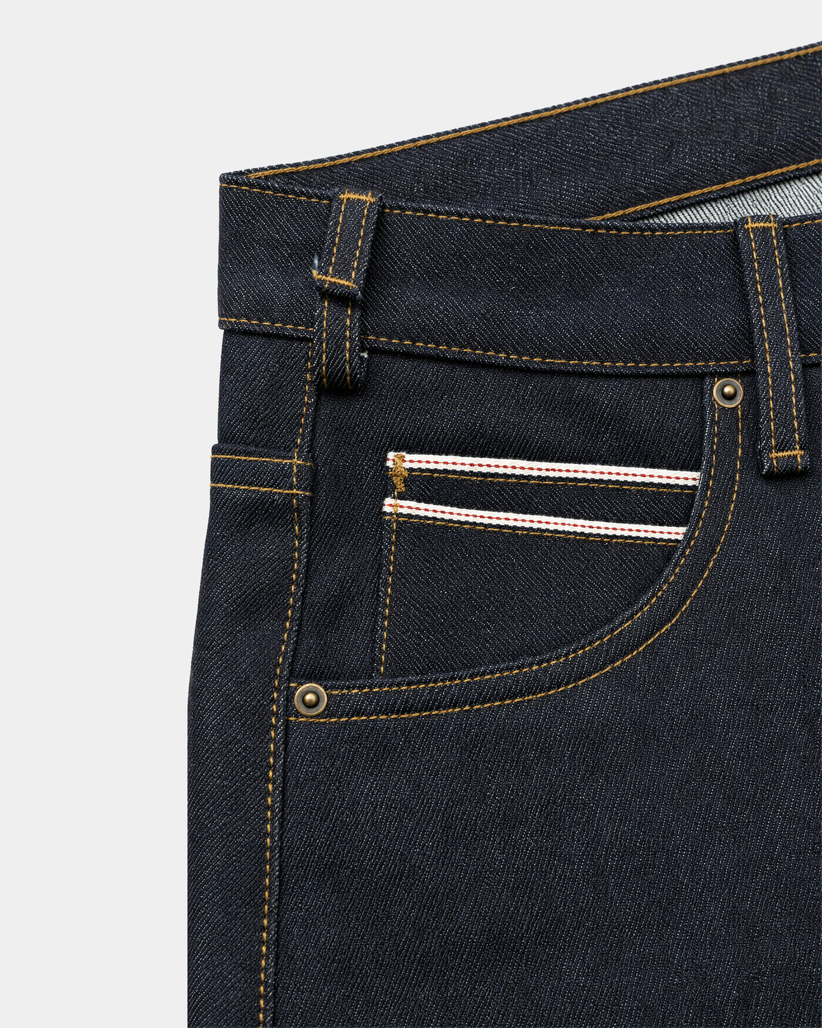 Raw Selvedge Straight Fit Jeans